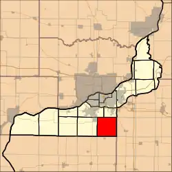 Location in Rock Island County