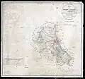 Map of Delhi District surveyed 1824–26, 1830–32, and 1840, recompiled in 1848