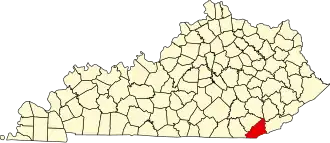 State map highlighting Bell County