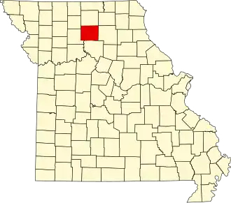 A state map highlighting Linn County in the northern part of the state.