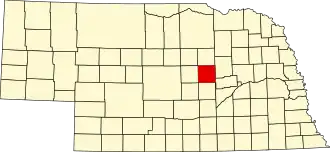 State map highlighting Greeley County