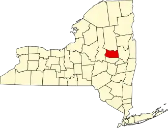 State map highlighting Fulton County