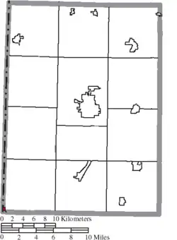 Location of College Corner in Preble County