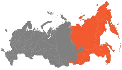 Map of Far Eastern Region