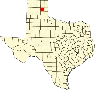 State map highlighting Gray County