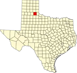 State map highlighting Hall County