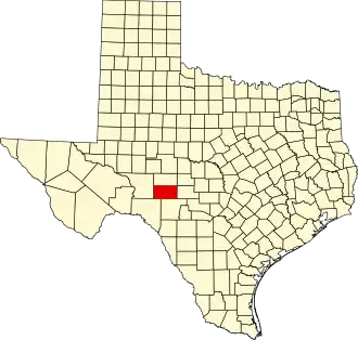 State map highlighting Sutton County