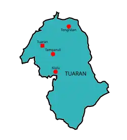 Map of Tuaran District