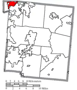 Location in Warren County, Ohio