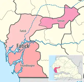 Location in the Fatick region
