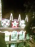 Decorated with lighting