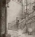 Marble staircase inside the property