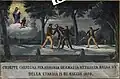 An ex voto painting, thanking for a received grace for surviving an ambush
