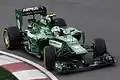 Marcus Ericsson driving the CT05 at the 2014 Malaysian Grand Prix.