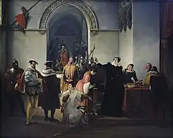 Mary Stuart Proclaiming Her Innocence (1832)