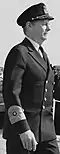 Vice Admiral Bengt Schuback with old sleeve insignia for a vice admiral (1972–2003)