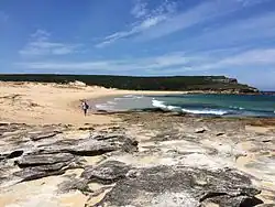 View across Marley Beach looking northeast