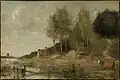 Marsh at Bove, near Amiens (19th century), oil on canvas, 9 7/16 x 13 7/8 in. (24 x 35.3&nbsp;cm), Imitator of Jean-Baptiste-Camille Corot, Clark Art Institute