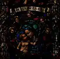 Window detail of Mary and Jesus