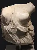 Penthesilea, figure in Greek mythology, daughter of Ares and Otrera,[64] and sister of Hippolyta, Antiope and Melanippe.