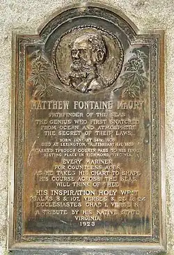 Maury Memorial at Goshen Pass overlooking the Maury River