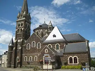 The church in Maure-de-Bretagne