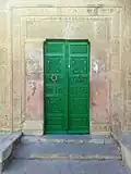 Richly decorated entrance of the building