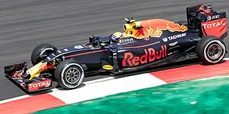 Max Verstappen driving the RB12 at the 2016 Malaysian Grand Prix