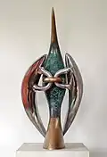 “Counterbird”. 2017, h = 70 cm, bronze, aluminum