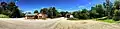 A Panoramic View of Mechanicsville Road Covered Bridge in August 2016