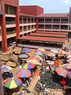Sales going on at Hoima Market