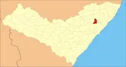 Location of Messias in Alagoas