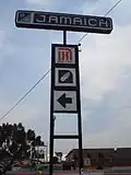 Station entrance sign