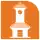 Pictogram of Polanco metro station. It features the silhouette of a clock tower.