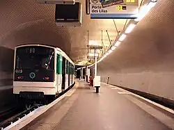 Line 3bis platforms at Gambetta