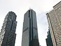 Metrobank Center with the Grand Hyatt Residences South Tower (left) and The Montane (right) in the background