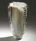 Woodfired porcelain, "Feather" H: 16&nbsp;cm
