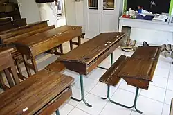 Image 20Typical school furniture of the period 1930s to 1950s in France (from History of education)