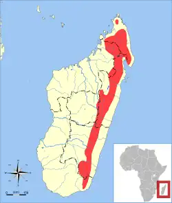 Map of range