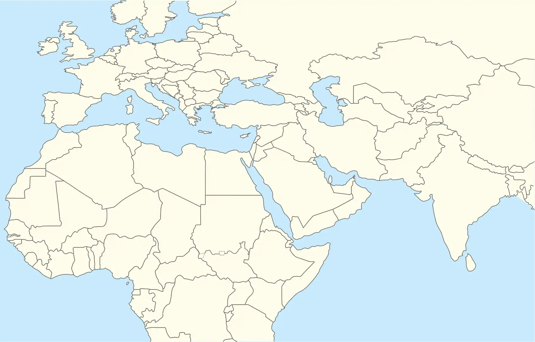 Dubai is located in Middle East