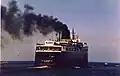 City of Midland 41 sailing out of Ludington in July 1988, the last year she would ever sail as a ferry.