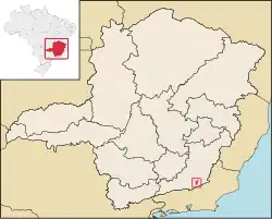 Location in Minas Gerais state