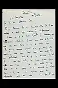 Letter to Eugenics Society enquiring about preventing a disabled woman from marrying, p.&nbsp;1 (Wellcome Collection)