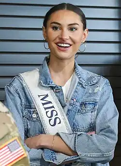 Miss USA 2022 Morgan Romano, North Carolina (Became Miss USA after R'Bonney Gabriel became Miss Universe 2022)