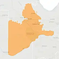 Map of the district
