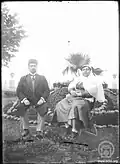 Mohammad Ali Shah Qajar & Malekeh Jahan in Odessa