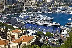 Image 9The Monaco harbour during the days of the 2016 Monaco Grand Prix (from Outline of Monaco)