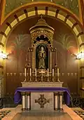Inside the church