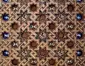 Detail of Mudéjar ceiling in the cloister
