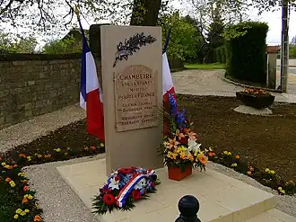 The war memorial in Chambeire
